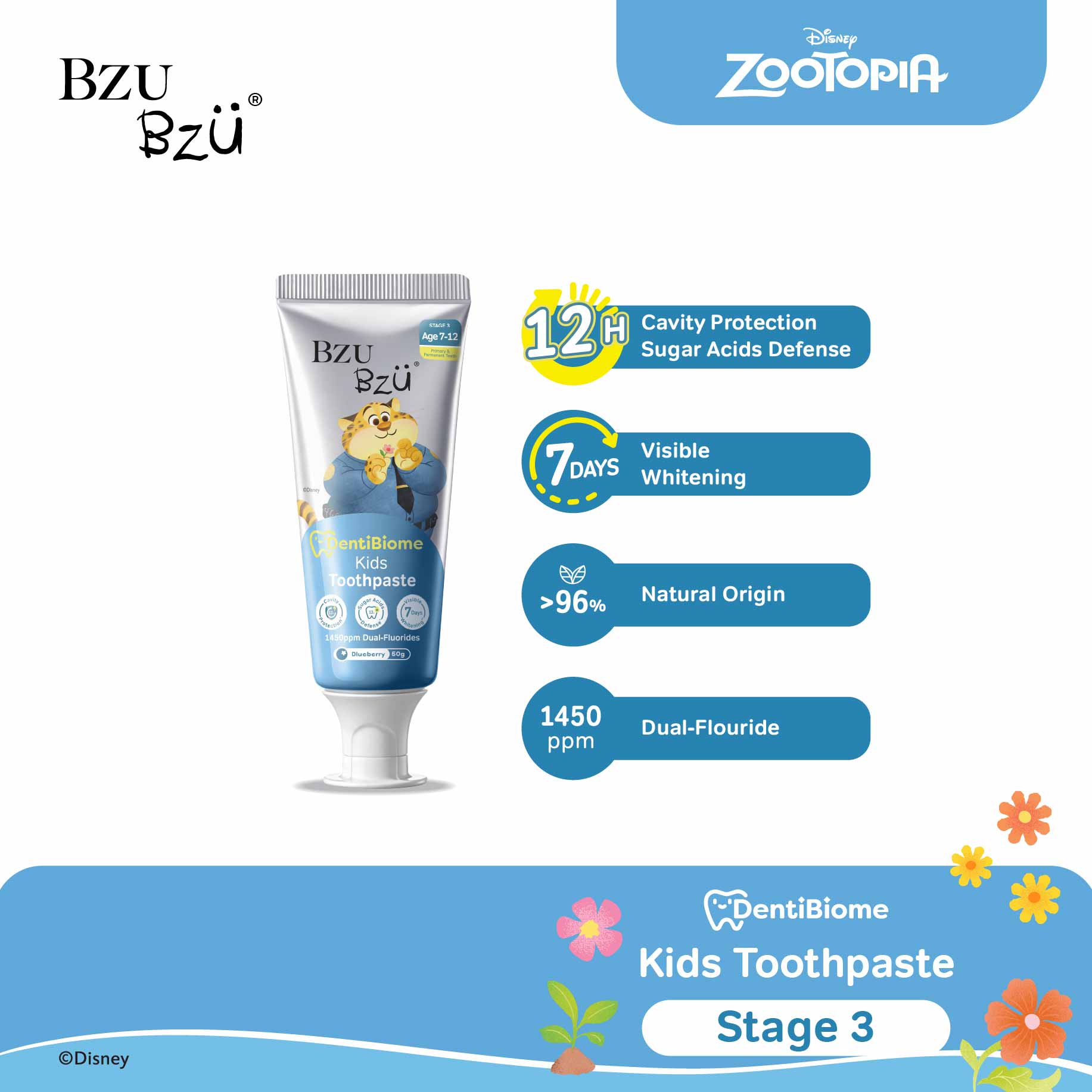 DentiBiome Kids Toothpaste 50g (Stage 3) – BZU BZU Singapore