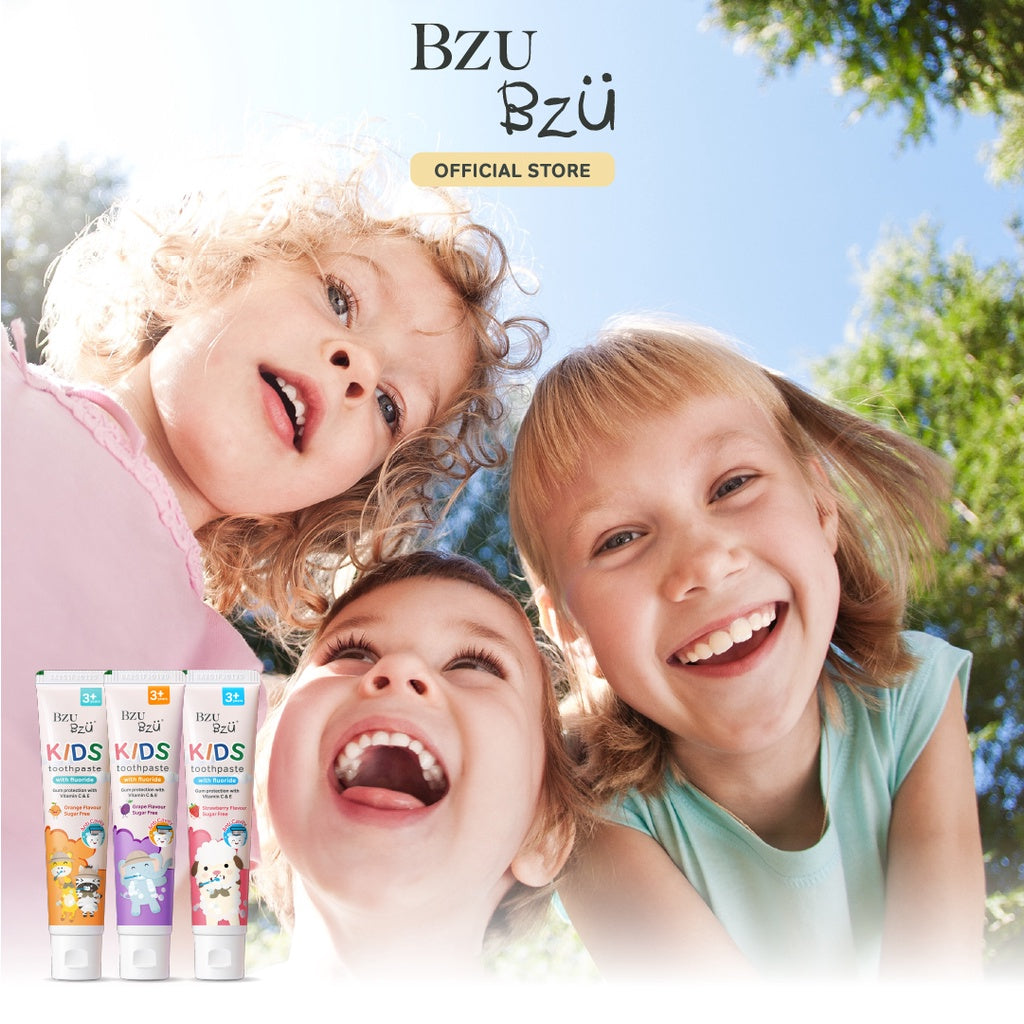BZU BZU Kids Toothpaste Orange Flavour (50g) – BZU BZU Singapore